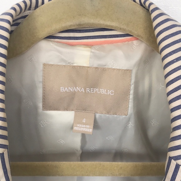 Banana Republic Seersucker Blazer Sz4 - Picture 2 of 3